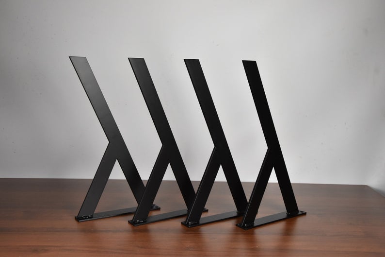 Krom Sehpa Ayağı Siyah Sehpa Ayağı Ferforje Sehpa Ayağı