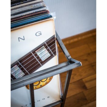Plaklık Plak Düzenleyici Metal Organizer Kitaplık - Görsel 7