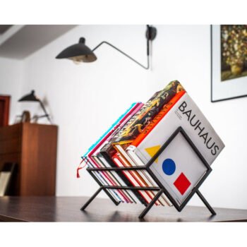 Masaüstü Kitap Düzenleyici Metal Kitap Organizatörü - Görsel 2