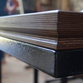 Ahşap Sandalye Modern Bar Sandalyesi Metal Tabure - Görsel 3