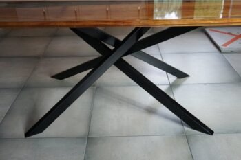 Çapraz Ayak Mutfak Masası Kütük Masa Ayağı Metal Mobilya Ayağı - Görsel 4