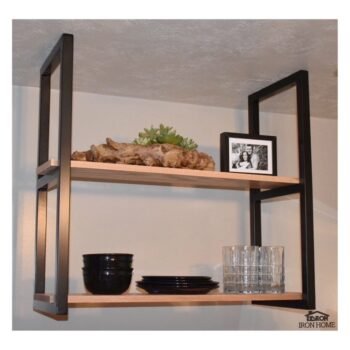 Ahşapsız Mutfak Salon İçin Raf, Metal Raf, Bardaklık - Görsel 3