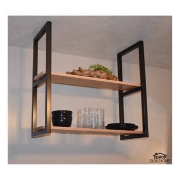 Ahşapsız Mutfak Salon İçin Raf, Metal Raf, Bardaklık - Görsel 2