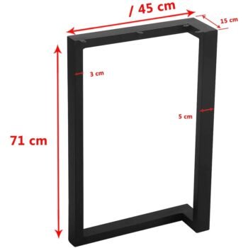 Hazır Masa Ayakları Kütük Masa Ayağı Metal Masa Bacağı - Görsel 4