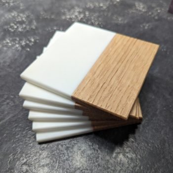 Epoksi Çay Altlığı Kahve Fincanı Altlığı Doğal Ahşap