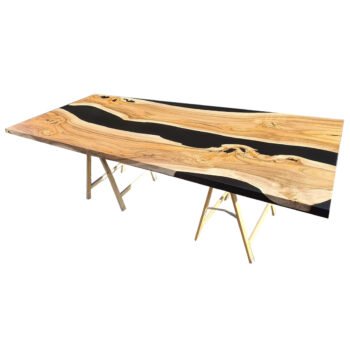 Ahşap Epoxy Masa Doğal Ahşap Epoksi Masa