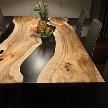 Ahşap Epoxy Masa Doğal Ahşap Epoksi Masa - Görsel 3