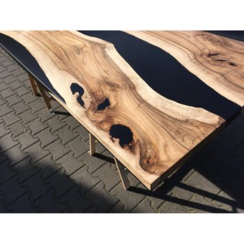 Ahşap Epoxy Masa Doğal Ahşap Epoksi Masa - Görsel 5