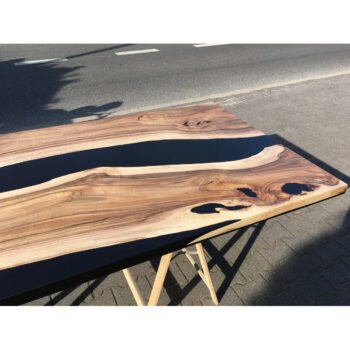 Ahşap Epoxy Masa Doğal Ahşap Epoksi Masa - Görsel 7