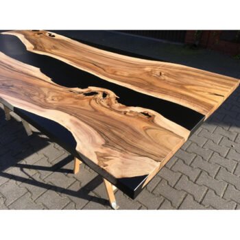 Ahşap Epoxy Masa Doğal Ahşap Epoksi Masa - Görsel 9