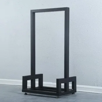 Büyük Odun Kovası Şömine Yanı Metal Odunluk - Görsel 3