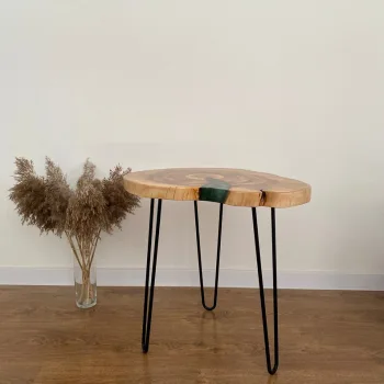 Epoxy Orta Sehpa Epoksi Sehpa Epoksi Kütük Sehpa - Görsel 3