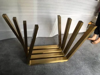 Gold Masa Ayağı Cam Masa Ayağı Metal Ayak - Görsel 3