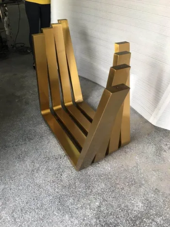Gold Masa Ayağı Cam Masa Ayağı Metal Ayak - Görsel 4