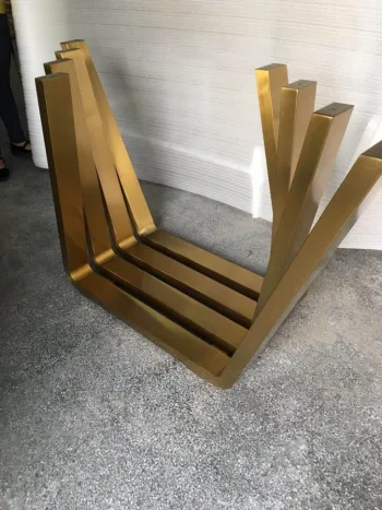 Gold Masa Ayağı Cam Masa Ayağı Metal Ayak - Görsel 5