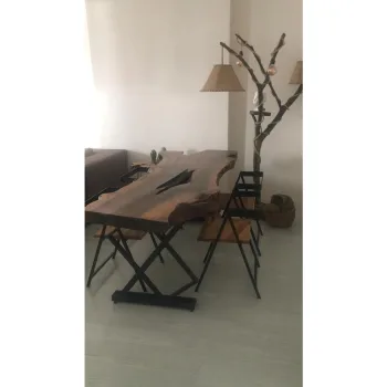 Siyah Metal Ayak Yemek Masası Ayağı Metal Masa Ayakları - Görsel 2