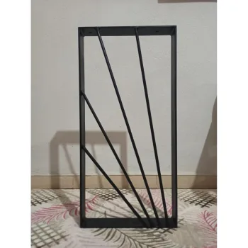 Tahta Sehpa Ayağı Metal Tasarım Kütük Sehpa Ayağı - Görsel 4