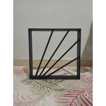 Tahta Sehpa Ayağı Metal Tasarım Kütük Sehpa Ayağı - Görsel 5