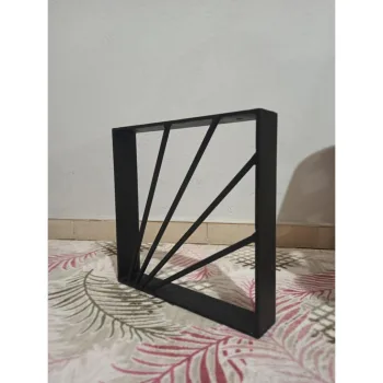 Tahta Sehpa Ayağı Metal Tasarım Kütük Sehpa Ayağı - Görsel 7