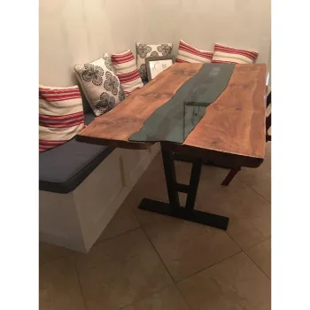 V Masa Ayağı Yemek Masası Ayağı Üçgen Tasarım Masa Ayağı - Görsel 2