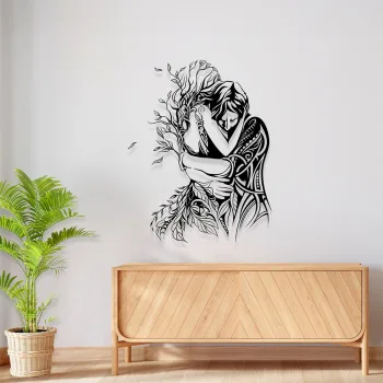 Kadın Erkek Tablo Romantik Çift Tablosu Lazer Kesim Tablo - Görsel 2