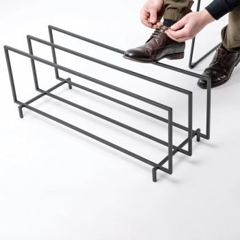 Portatif Ayakkabılık Metal Ayakkabılık Kapı Önü Metal Ayakkabılık - Görsel 2