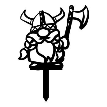 Bahçe Kazığı Demir Üretimi Viking Tasarım Bahçe Süsü - Görsel 3