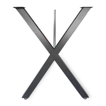 X Masa Ayağı Orta Destekli Profil Metal Ayak - Görsel 2