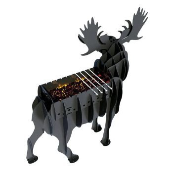 Ala Geyik Şeklinde Mangal Kömürlü Barbekü Metal Ala Geyik Mangal - Görsel 5