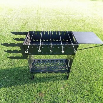 Çok Amaçlı Mangal Kömürlü Barbekü Metal Portatif Mangal - Görsel 7