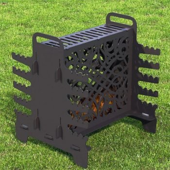 Çöp Şiş Mangalı Taşınabilir Mangal Barbekü Metal Portatif Mangal - Görsel 4