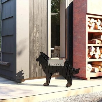 Köpek Mangal Kömürlü Barbekü Metal Köpek Şeklinde Mangal - Görsel 2