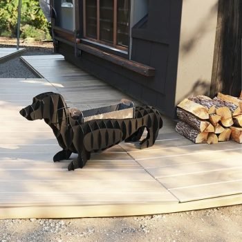 Köpek Şeklinde Mangal Kömürlü Barbekü Metal Köpek Mangal