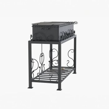 Metal Mangal Kömürlü Barbekü 100 cm İmalatı ve Üretimi - Görsel 5