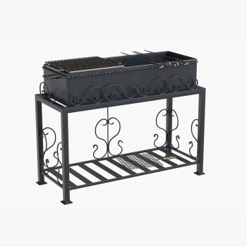 Metal Mangal Kömürlü Barbekü 100 cm İmalatı ve Üretimi - Görsel 4