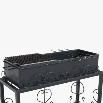 Metal Mangal Kömürlü Barbekü 100 cm İmalatı ve Üretimi - Görsel 8