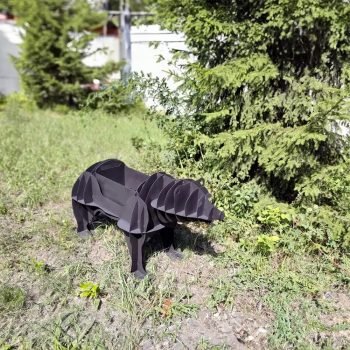 Ayı Mangal Kömürlü Barbekü Metal Ayı Şeklinde Mangal - Görsel 3