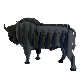 Bizon Mangal Kömürlü Barbekü Metal Bizon Şeklinde Mangal - Görsel 4