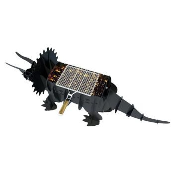 Dinazor Şeklinde Mangal Kömürlü Barbekü Metal Dinazor Mangal - Görsel 3