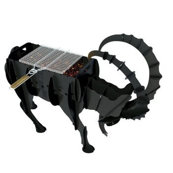 Keçi Şeklinde Mangal, Kömürlü Barbekü, Metal Keçi Mangal