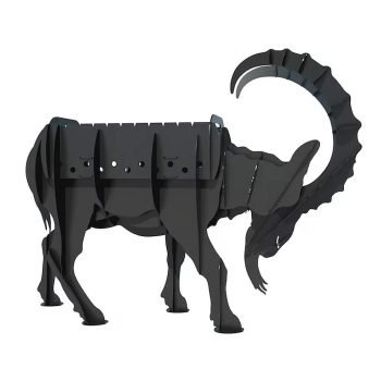 Keçi Şeklinde Mangal, Kömürlü Barbekü, Metal Keçi Mangal - Görsel 3