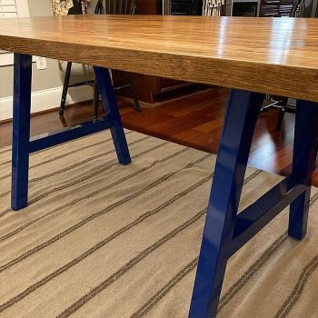 A Masa Ayağı Metal Masa Ayakları Siyah 70 cm - Görsel 4