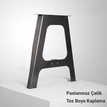 A Şekli Masa Ayağı Metal Masa Ayağı Siyah 71 cm - Görsel 3