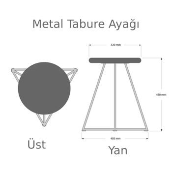 Metal Çubuk Tabure Ayağı Metal Tabure Ayağı Fiyatı - Görsel 4